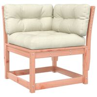 vidaXL Garden Sofa Corner with Cushions 73x73x78 cm Solid Wood Douglas