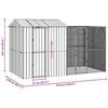 vidaXL Bird Cage Anthracite 418 x 210 x 247 cm Galvanised Steel
