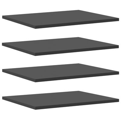 vidaXL Bookshelf Boards 4 pcs Grey 40x50x1.5 cm Engineered Wood