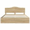 vidaXL Bed Frame with Headboard Sonoma 180 x 200 cm Solid Pine Wood