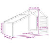 vidaXL Kids' Bed Roof White 188x97x113 cm Solid Wood Pine