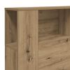 vidaXL Headboard Cabinet Artisian Oak 180x18.5x102.5 cm Engineered Wood