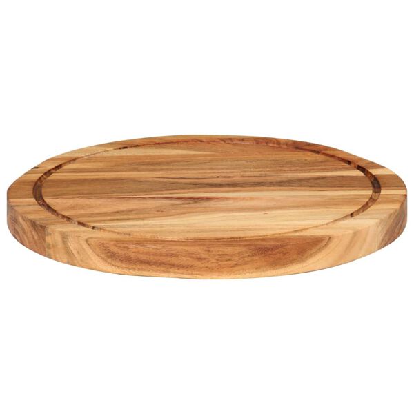 vidaXL Chopping Board Ø30x2.5 cm Solid Wood Acacia