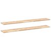 vidaXL Floating Shelves 2 pcs 120x20x2 cm Untreated Solid Wood Acacia
