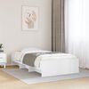 vidaXL Bed Frame without Mattress White 90x200 cm Engineered Wood