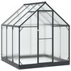 vidaXL Garden Greenhouse with Door Anthracite 183.5 x 183.5 x 207 cm