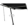 vidaXL Freestanding Manual Retractable Awning 300x250 cm Anthracite
