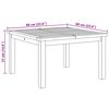 vidaXL Coffee Table Brown 60 x 60 x 36 cm Solid Teak Wood