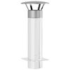 vidaXL Rain Cover Chimney Silver 35 x 35 x 20 cm Stainless Steel