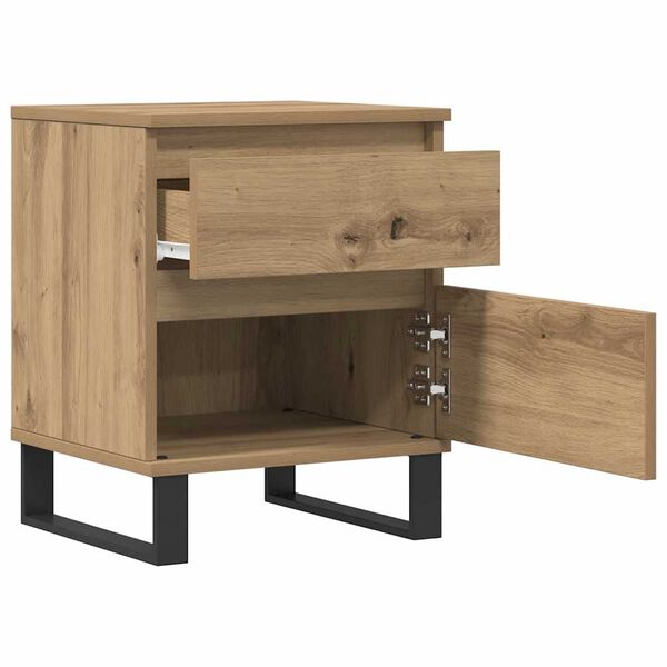 vidaXL Bedside Cabinets 2 pcs Artisan Oak 40x35x50 cm Engineered Wood