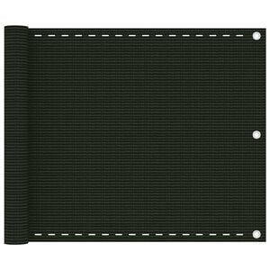 vidaXL Balcony Screen Dark Green 75x300 cm HDPE