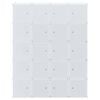 vidaXL Storage Cube Organiser with 20 Cubes and Hanging Rods PP