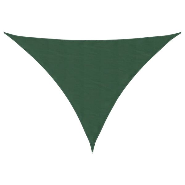 vidaXL Sunshade Sail Oxford Fabric Triangular 5x6x6 m Dark Green