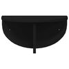 vidaXL Wall Shelf Wall-mounted Black 38 x 19 x 19 cm Engineered Wood