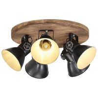 vidaXL Ceiling Lamp 25 W Black 50x50x25 cm E27