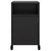vidaXL Bedside Cabinets 2 pcs Black 36x39x59 cm Steel