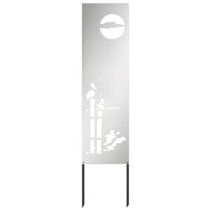 vidaXL Garden Privacy Screen Silver 32 x 140 cm Galvanised steel
