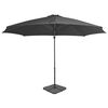 vidaXL Garden Parasol with Portable Base Anthracite