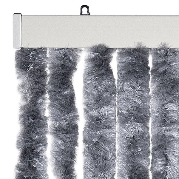 vidaXL Insect Curtain Silver 90x200 cm Chenille