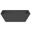 vidaXL Garden Planter 5 pcs Black 50 x 50 x 15 cm Cold-rolled Steel