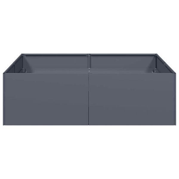 vidaXL Planter Anthracite 100x100x30 cm Steel
