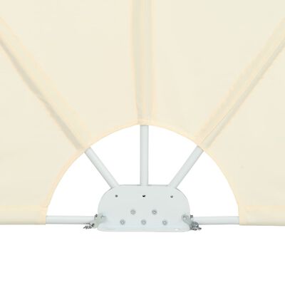 vidaXL Collapsible Terrace Side Awning Cream 400x200 cm