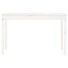 vidaXL Garden Table White 121x82.5x76 cm Solid Wood Pine