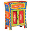 vidaXL Hand Painted Sideboard 60x30x75 cm Solid Mango Wood