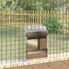 vidaXL Rabbit Feeder Silver 33.5 x 25.5 x 45.5 cm Galvanised Steel