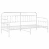 vidaXL Daybed Frame White 90 x 200 cm Powder-Coated Steel