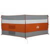 vidaXL Camping Windbreak Grey and Orange 340x130 cm Waterproof