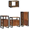 vidaXL Bathroom Furniture Set with Drawer 4 pcs Solid Reclaim Wood