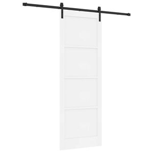 vidaXL Sliding Door White 83 x 232 cm Solid Pine Wood