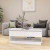 vidaXL Coffee Table White 102.5x55x44 cm Engineered Wood