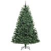 vidaXL Artificial Hinged Christmas Tree Green 240 cm PVC and Metal