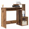 vidaXL Desk with Shelf Old wood 106 x 40 x 88.5 cm Engineered Wood