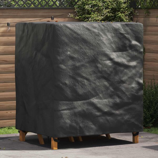 vidaXL Furniture Cover Plain Black 116 x 100 x 120 cm 210D