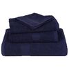 vidaXL Bath Towels "FROGN" 2 pcs Navy Blue 100x150 cm 360 gsm
