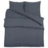 vidaXL Duvet Cover Set Anthracite 240x220 cm Cotton