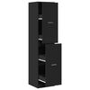vidaXL Apothecary Cabinet&nbsp;Black 40x41x174.5 cm Engineered Wood