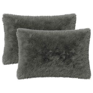 vidaXL Cushion with Pillow HEERLEN 2 pcs Light Green PV Fleece