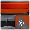 vidaXL Camping Tent Tunnel 3-Person Grey and Orange Waterproof