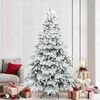 vidaXL Artificial Christmas Tree with 300 LEDs Green 240 cm PE and PVC