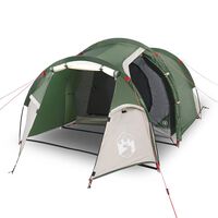vidaXL Camping Tent 4 Persons Green 360x140x105 cm 185T Taffeta