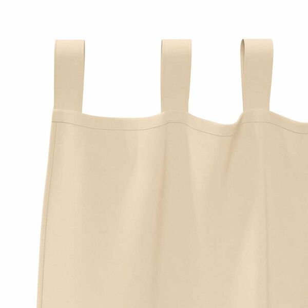 vidaXL Blackout Curtains with Rings 2 pcs Cream 175 x 140 cm Polyester