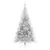 vidaXL Artificial Pre-lit Christmas Tree Silver 210 cm PET