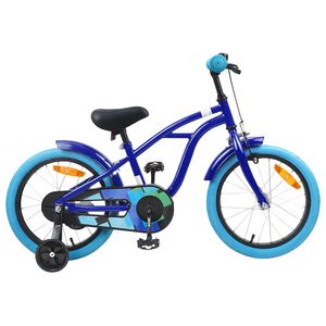 vidaXL Kids Bike 16'' for 4-6 Years Old Dark Blue