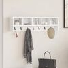 vidaXL Wall-Mounted Coat Rack White 100 x 16 x 26 cm Engineered wood