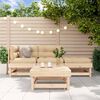 vidaXL 4 Piece Garden Lounge Set Solid Wood Pine