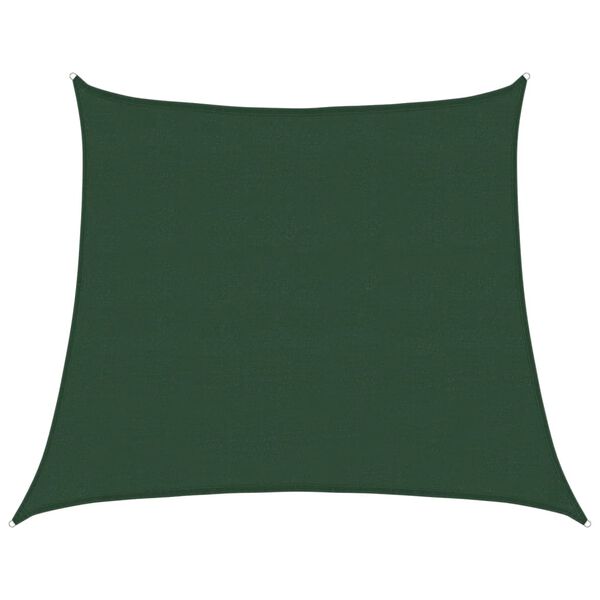 vidaXL Sunshade Sail 160 g/m&sup2; Dark Green 4/5x4 m HDPE